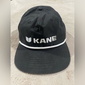 KANE Rope Snapback Hat Black Athletic Performance Adjustable Cap